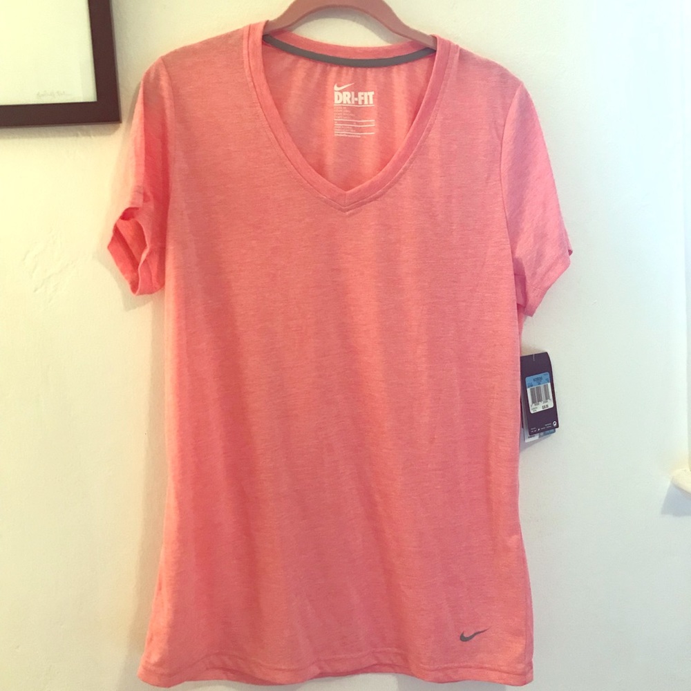 NWT Coral Pink Nike Loose Fit Dri-Fit Tee ✔️